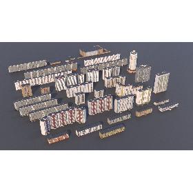 3D Russian buildings pack model